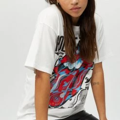 TOPS DAYDREAMER Rolling Stones Record Tongue Boyfriend Tee