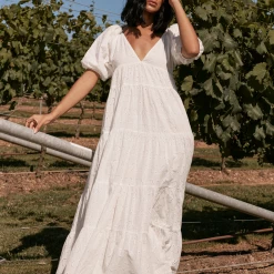 GIRL AND THE SUN DRESSES GIRL & THE SUN Harper Eyelet Maxi Dress