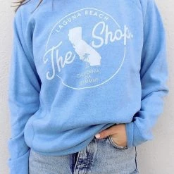 YESTERDAYS THE SHOP CLASSIC Pullover Crew Neck Fleece Sweatshirt - Camo Heather LOVE THE SEA / THE SHOP.