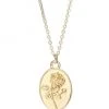 MAY MARTIN X THE SHOP TALON NYC 14kt Gold-Plated Rose Pendant Necklace