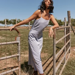 GIRL AND THE SUN GIRL & THE SUN Brielle Midi Slip Dress