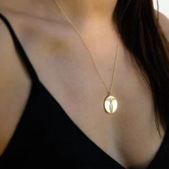 TALON NYC <br> 14kt Gold-Plated Phoenix Pendant Medallion Necklace 7 TALON NYC 14kt Gold-Plated Phoenix Pendant Medallion Necklace