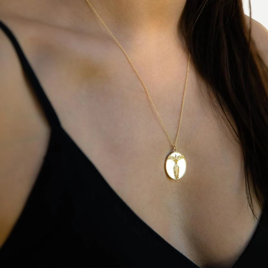 TALON NYC <br> 14kt Gold-Plated Phoenix Pendant Medallion Necklace 5 TALON NYC 14kt Gold-Plated Phoenix Pendant Medallion Necklace