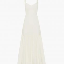 PEONY SWIM PEONY Gardenia Tie-Back Midi Dress