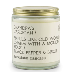 ANECDOTE CANDLES Grandpa's Cardigan Candle Jar SWEATERS + SWEATSHIRTS