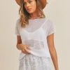 TOPS SAGE THE LABEL Aimee Crochet Knit Top