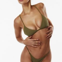 ITS NOW COOL IT'S NOW COOL Cord Terry Triangle Bralette Top