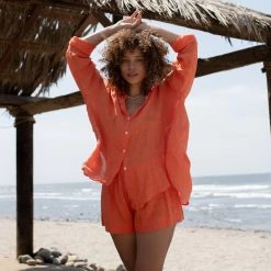 BOTTOMS STILLWATER Taylor Linen Short