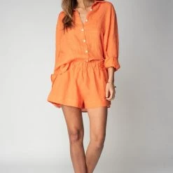 BOTTOMS STILLWATER Taylor Linen Short