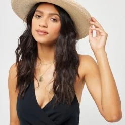 LSPACE L*SPACE Riviera Rolled-Brim Straw Hat