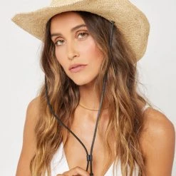 LSPACE L*SPACE Willy Raffia Cowboy Hat