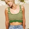 ASTR THE LABEL Garber Crochet Crop Tank TOPS