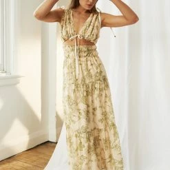 MON RENN Wildflower Maxi Dress