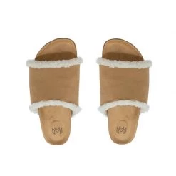 MALVADOS Meg Slide Shearling Sandal