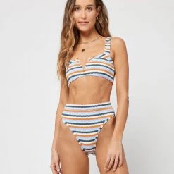 LSPACE L*SPACE Lee Lee Stripe V Top L*SPACE POP-UP SHOP