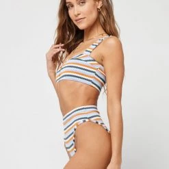 LSPACE L*SPACE POP-UP SHOP L*SPACE Frenchi Stripe High Waist Bottom