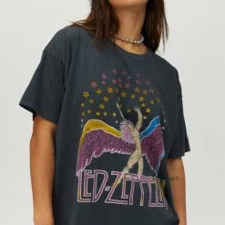 TOPS DAYDREAMER <br>Led Zeppelin Swan Song Merch Tee 11 TOPS DAYDREAMER Led Zeppelin Swan Song Merch Tee