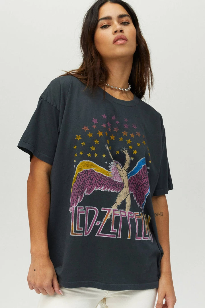 TOPS DAYDREAMER <br>Led Zeppelin Swan Song Merch Tee 6 TOPS DAYDREAMER Led Zeppelin Swan Song Merch Tee