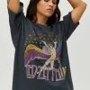 TOPS DAYDREAMER Led Zeppelin Swan Song Merch Tee