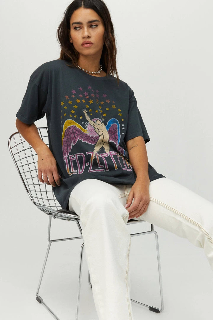 TOPS DAYDREAMER <br>Led Zeppelin Swan Song Merch Tee 7 TOPS DAYDREAMER Led Zeppelin Swan Song Merch Tee