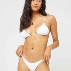 LSPACE L*SPACE Brittany Pointelle Rib Tri Top