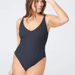 LSPACE L*SPACE Gianna Pointelle Rib One Piece (More Colors Available)