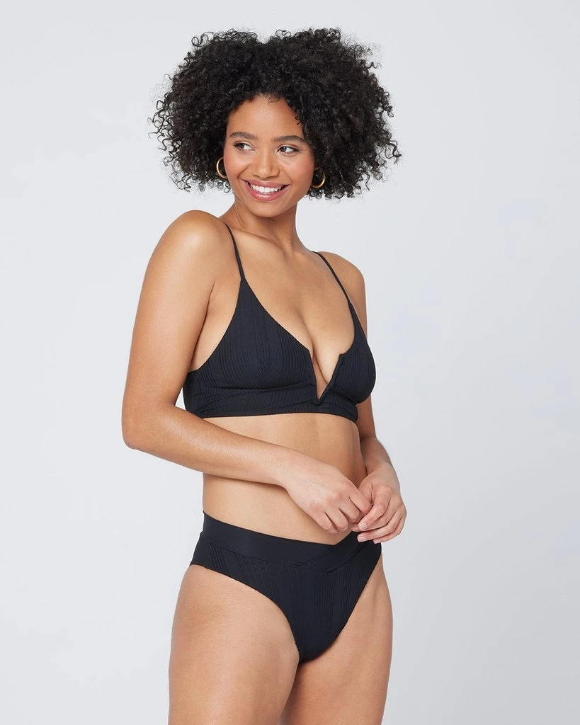 LSPACE L*SPACE POP-UP SHOP L*SPACE <br> Siren Pointelle Rib V-Top <br><small><i> (More Colors Available) </small></i> 6 LSPACE L*SPACE POP-UP SHOP L*SPACE Siren Pointelle Rib V-Top (More Colors Available)