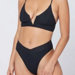 LSPACE L*SPACE Court Pointelle Rib Bitsy Bottom (More Colors Available)