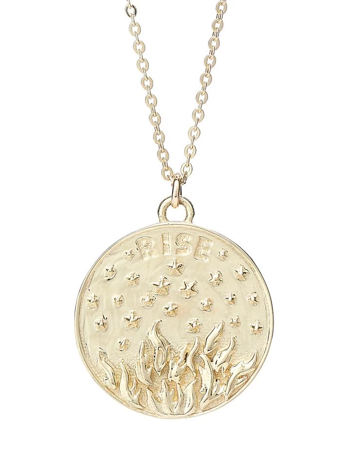 TALON NYC <br> 14kt Gold-Plated Phoenix Pendant Medallion Necklace 4 TALON NYC 14kt Gold-Plated Phoenix Pendant Medallion Necklace