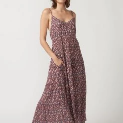 DRESSES SELF CONTRAST Kali Tiered Midi Dress