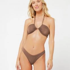 LSPACE L*SPACE Dawn Shimmer Bandeau Top