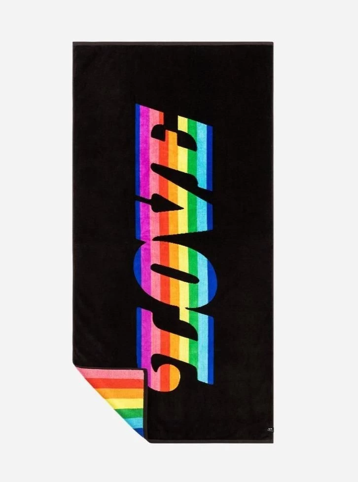 BEAUTY / BEACH / HOME SLOWTIDE <br> Love Rainbow Towel 3 BEAUTY / BEACH / HOME SLOWTIDE Love Rainbow Towel