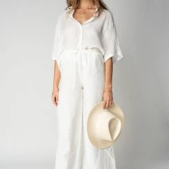 STILLWATER The Taylor Voile Linen Buttoned Shirt TOPS