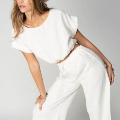 STILLWATER The Venice Linen Wide-Leg Pant