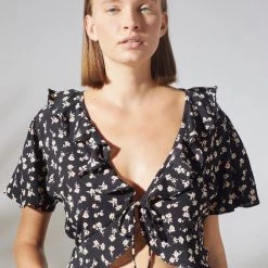 RUE STIIC Paige Tie Front Top