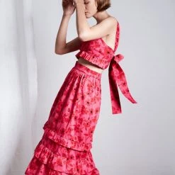 RUE STIIC Claire Floral Maxi Skirt BOTTOMS