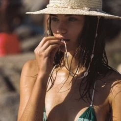 LACK OF COLOR Seashells Straw Fedora