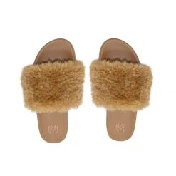 ACCS + MALVADOS Selena Faux Fur Slide Sandal (More Colors Available)