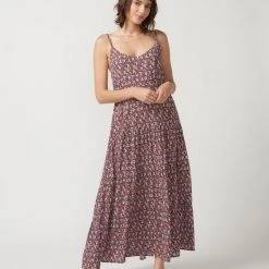 DRESSES SELF CONTRAST Kali Tiered Midi Dress