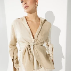 SOVERE STUDIO Vision Multi-Tie Linen Top