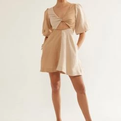 SOVERE STUDIO Duet Linen Mini Dress