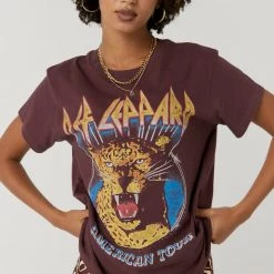 TOPS DAYDREAMER Def Leppard American Tour Tee