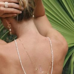 MAY MARTIN X THE SHOP Thalia Shell & Pearl Hoops