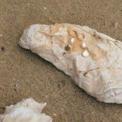 MAY MARTIN X THE SHOP Thalia Shell & Pearl Hoops