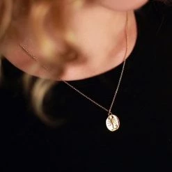 TALON NYC 14kt Gold-Plated Zodiac Pendant Necklace (More Zodiac Signs Available) MAY MARTIN X THE SHOP