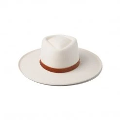 ACCS + LACK OF COLOR Val Flicked-Edge Diamond Fedora - Desert