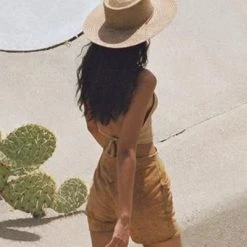 LACK OF COLOR The Vienna Palm Boater Hat ACCS +