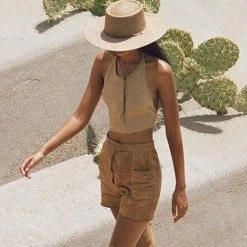 LACK OF COLOR The Vienna Palm Boater Hat ACCS +