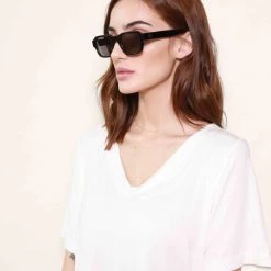 WONDERLAND SUN ACCS + WONDERLAND Badlands Sunglasses - Gloss Black/Grey