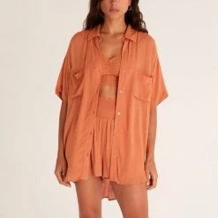 Z SUPPLY Clearwater Crinkle Oversized Shirt (More Colors Available)